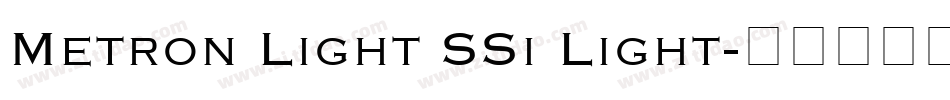 Metron Light SSi Light字体转换